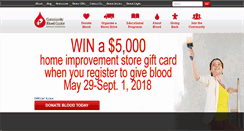Desktop Screenshot of givingblood.org